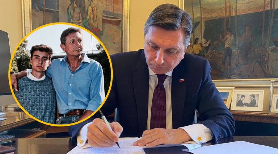 Borut Pahor pojasnil, zakaj je javnosti izdal sinovo skrivnost (foto: Instagram/Borut Pahor/fotomontaža)
