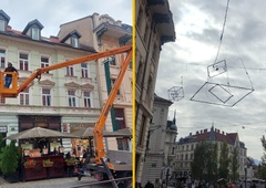 FOTO: Slovensko prestolnico že okrašujejo. Kdaj bodo prižgali lučke?