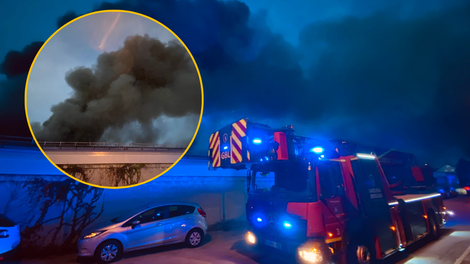 (FOTO) V Ljubljani je prebivalce prestrašil gost črn dim, imamo prve informacije o dogodku