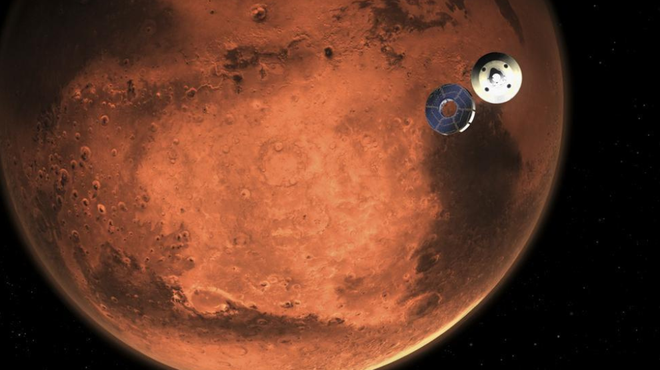 V Mars je trčil meteorit in razkril neverjetno skrivnost: NASA je objavila prvo fotografijo (foto: Twitter/LCI)