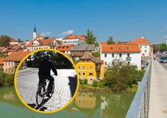 Smrt kolesarja v Novem mestu: 71-letna voznica avtomobila vozila preblizu roba cestišča