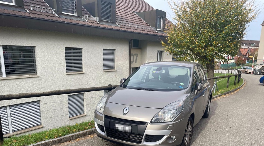 Saj ni res, pa je: žensko je kar trikrat povozil njen avtomobil (foto: Facebook/polizei.news)