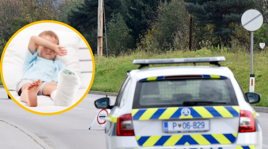 Otrok zaradi prometne nesreče pristal v bolnišnici, policisti iščejo očividce (foto: Ziga Zivulovic jr./Bobo/Profimedia/fotomontaža)