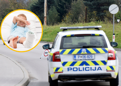 Otrok zaradi prometne nesreče pristal v bolnišnici, policisti iščejo očividce