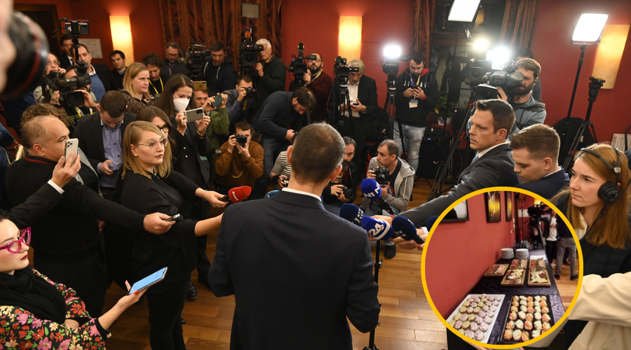 Klobase, kanapeji in predsedniško pivo: s čim so nazdravili v štabih kandidatov (foto: Bobo/fotomontaža)
