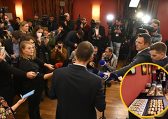 Klobase, kanapeji in predsedniško pivo: s čim so nazdravili v štabih kandidatov