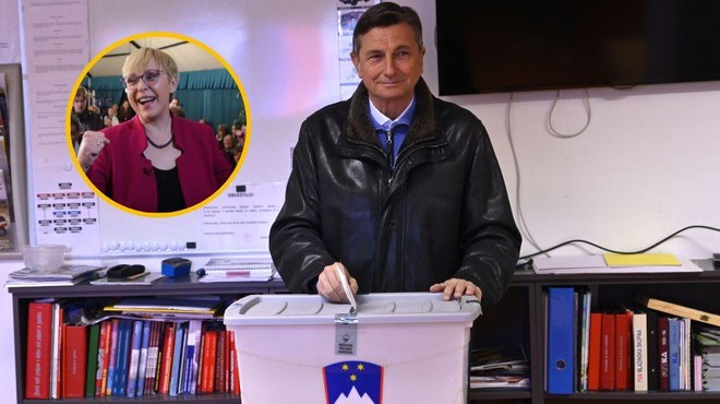 Kmalu po razglasitvi izidov je zazvonil telefon: kaj je Pahor dejal Pirc Musarjevi? (foto: Bobo/fotomontaža)