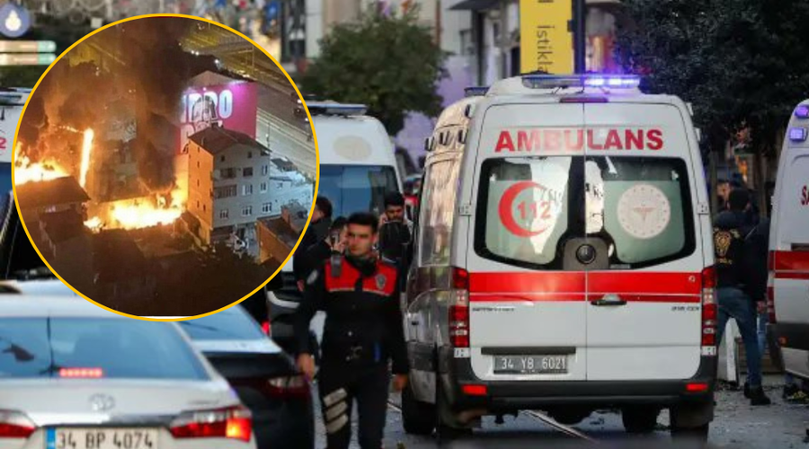 V Istanbulu odjeknila silovita eksplozija, Erdogan meni, da gre za teroristični napad (foto: Twitter/ Bubble.puffie./posnetek zaslona)