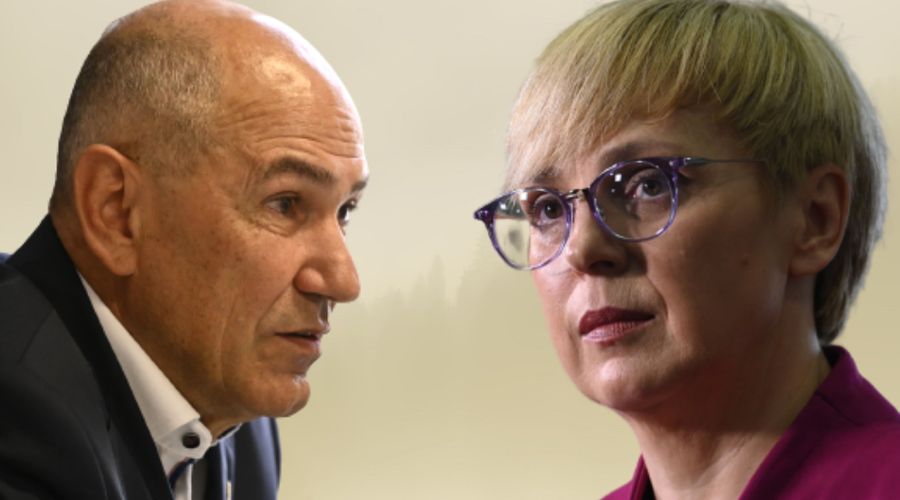 Pirc Musarjeva odgovorila Janši, a ne po njegovih pričakovanjih (foto: Bobo/fotomontaža)