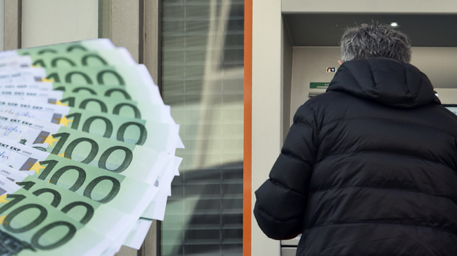 Vse več državljanov ob dvigu denarja na bankomatu tega pozabi prevzeti (foto: Žiga Živulović jr./BOBO/Profimedia/fotomontaža)