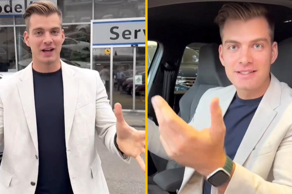 Vemo, kakšen avto vozi Sanjski Blaž. Poglejte, kako je pohodil plin (VIDEO) (foto: Instagram/Blaž Kričej Režek/posnetek zaslona)
