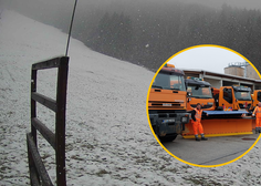 Sneženje že zajelo Slovenijo: preverite, kje lahko še pričakujete prve snežinke