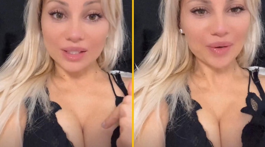 Kakšen dekolte Nine Radi! Si je povečala oprsje? (foto: Instagram/Nina Radi/posnetek zaslona)
