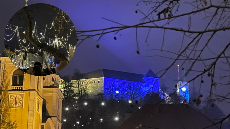 Ljubljanski grad osvetljuje 350 luči, tudi mostovi čez Ljubljanico so znova zasvetili v novoletnih barvah. "Zelo smo veseli, da se …