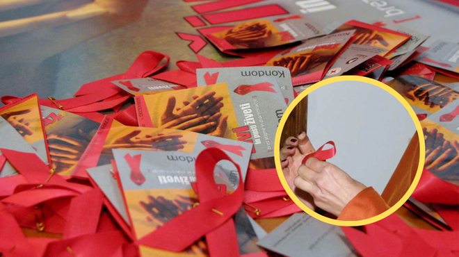 Pripnimo si rdečo pentljo: pred nami je dan boja proti aidsu (foto: Tina Kosec/Bobo/fotomontaža)