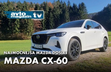 CX-60 je Mazdin prvi priključni hibrid