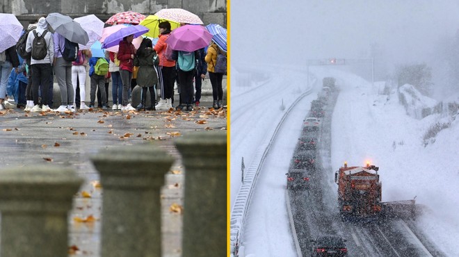 Dež ali sneg: poglejte, kaj nas čaka v prihodnjih dneh (foto: Goran Kovacic/Pixsell/Žiga Živulović jr./Bobo)
