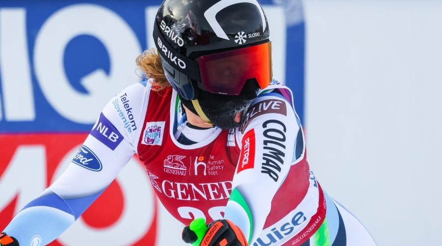 Ilka Štuhec iz Kanade v Slovenijo poslala jasno sporočilo, da je še vedno povsem ob boku najboljšim (foto: Profimedia)