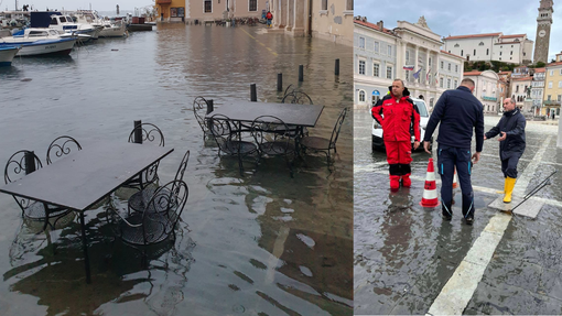 Ob slovenski obali še zmeraj vidne posledice poplav (FOTO)