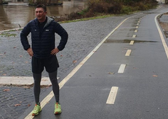 Boruta Pahorja pri njegovi dnevni rutini ne ustavi niti dež