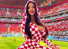 Najbolj znana nogometna navijačica obljubila: "Če Hrvaška zmaga, bom ..."