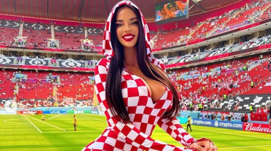 Najbolj znana nogometna navijačica obljubila: "Če Hrvaška zmaga, bom ..." (foto: Instagram/Ivana Knöll)