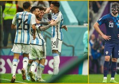 Trepetali so, odštevali in se veselili, potem pa ... Lionel Messi in njegova Argentina v petih minutah razblinila hrvaške sanje