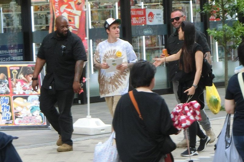 Justin je na Japonskem izjemno priljubljen.