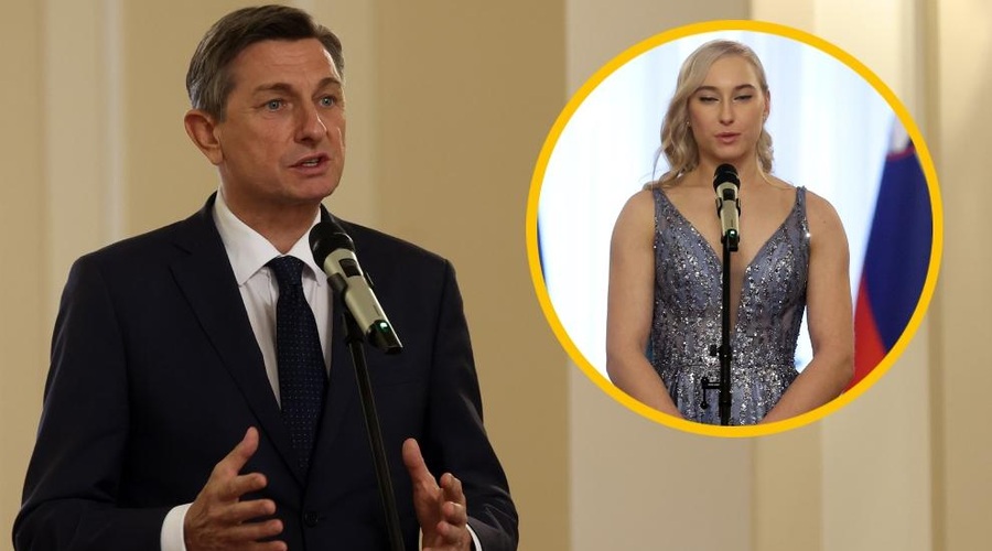 Predsednik države je pravi džentlemen! Ste že videli, kako prisrčno je Borut Pahor pozdravil Janjo Garnbret? (foto) (foto: Borut Živulović/Bobo)