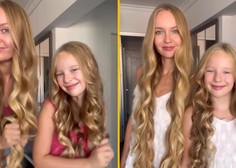 Mati in hči v prikupnem VIDEU razkrili naš nov najljubši trik: lase sta si skodrali z ...