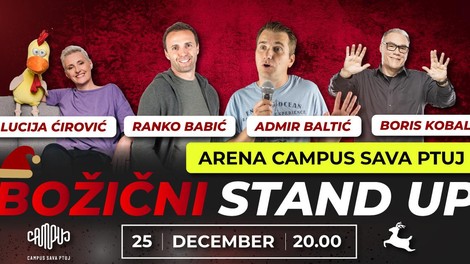 Tradicionalni božični stand up večer v Areni Campus Sava na Ptuju