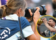 Slovenska fotografinja v Katarju: zmagoslavje Messija je spremljala na nogometnem igrišču