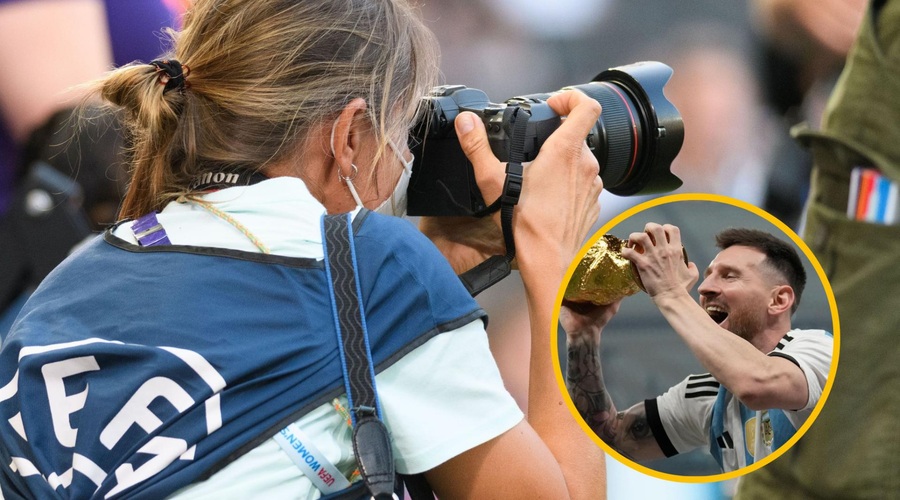 Slovenska fotografinja v Katarju: zmagoslavje Messija je spremljala na nogometnem igrišču (foto: Profimedia/fotomontaža)