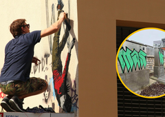 V javnem podjetju ogorčeni zaradi grafitov: "Iščemo avtorja, ki se podpisuje na skupno lastnino"