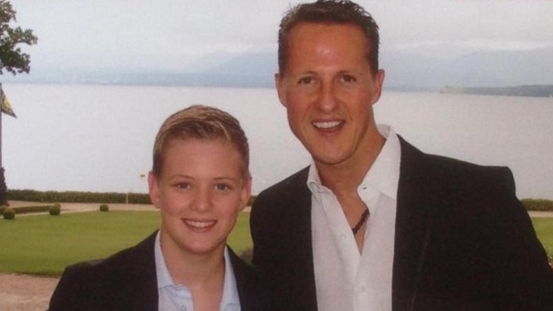 Michael Schumacher s sinom Mickom.