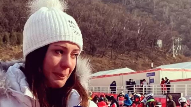 Smučarka Andreja Slokar Zlato lisico spremlja s tribune: "Hudo mi je" (foto: Instagram/Val 202)