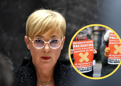 Pred protestnim shodom pacientk in pacientov se je oglasila tudi nova predsednica