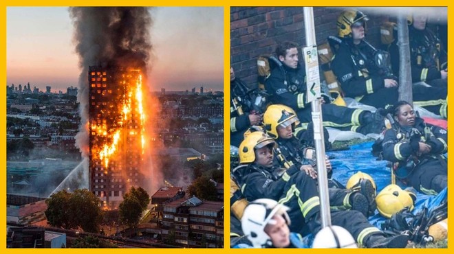 Žalostne posledice šest let po uničujočem požaru: čedalje več gasilcev diagnosticiranih z rakom (foto: MintPressNews/sonstvoher/Twitter/fotomontaža)