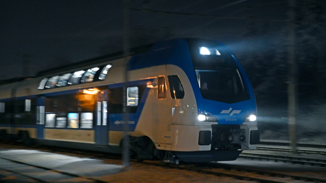 V bližini Novega mesta se je iztiril potniški vlak: poškodovanih več potnikov (foto: Žiga Živulović jr./BOBO)