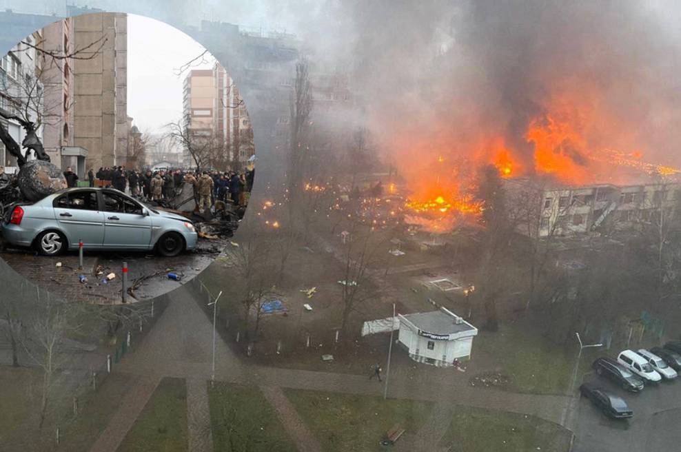 Grozljiva helikopterska nesreča v bližini vrtca: med smrtnimi žrtvami tudi minister (foto: Twitter/Euromaidan Press/Hürriyet Daily News/fotomontaža)