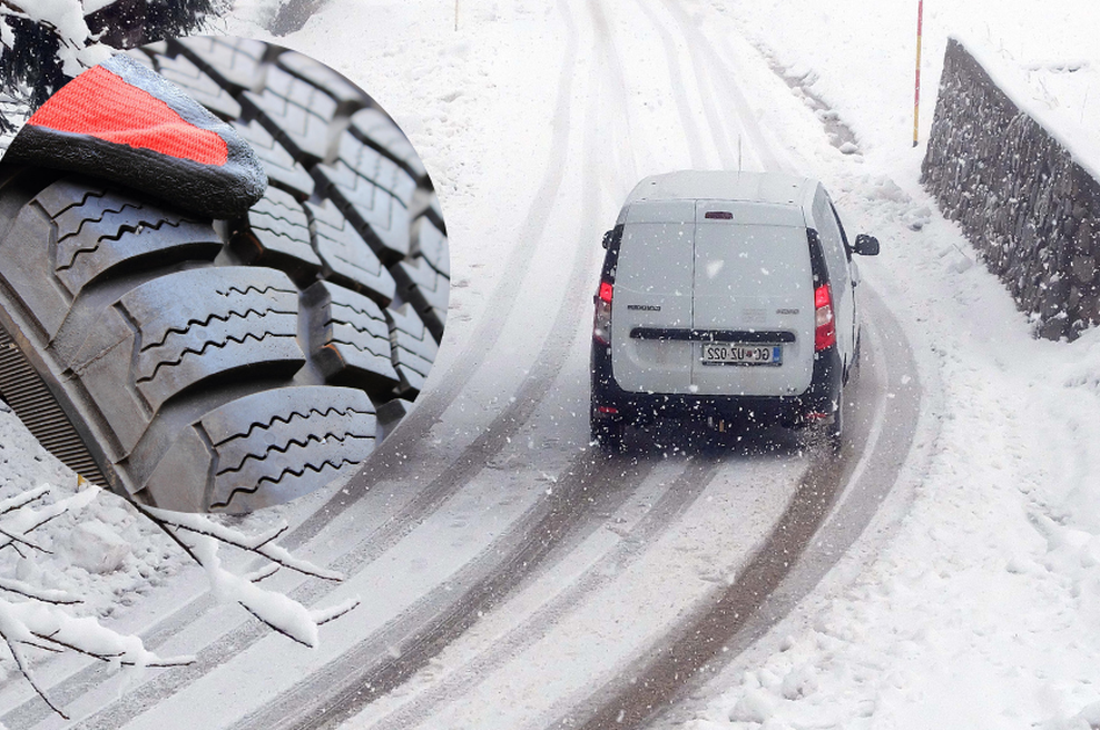 Topli dnevi pred snegom so lahko pošteno obrabili vaše pnevmatike: morda te za sneg več niso primerne (foto: Profimedia/Srdjan Živulović/BOBO/fotomontaža)