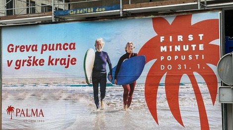 Burni odzivi zaradi Palminih turističnih plakatov, s katerimi vabijo v južne kraje
