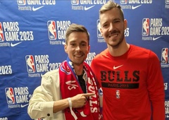 Goran Dragić z ekipo zmagal v Parizu, na tekmo prišel tudi Primož Roglič