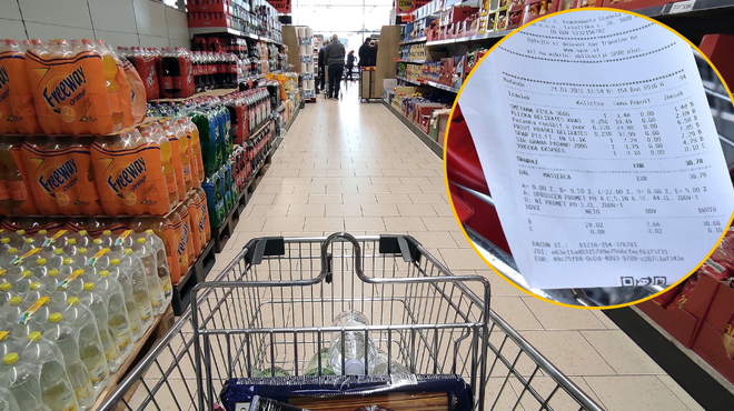 Hrvatje množično po nakupe v Slovenijo: razlika v ceni je velika (foto: Žiga Živulović jr./BOBO/fotomontaža)