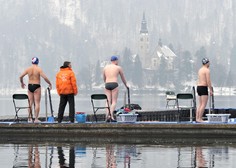 Za nekatere ni zime, namesto v rusko se bodo najpogumnejši pognali v Blejsko jezero