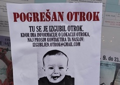 Ljubljano preplavili plakati z obvestilom o pogrešanem otroku, kaj pravi policija?