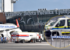 Policijo poklical po telefonu in jih izsiljeval: grozil je, da bo na letališču Jožeta Pučnika na Brniku sprožil eksplozivno sredstvo