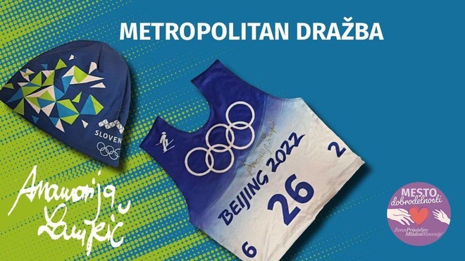 Prva Metropolitan dražba se je začela: zagotovite si olimpijsko kapo in dres Anamarije Lampič (foto: Uredništvo)