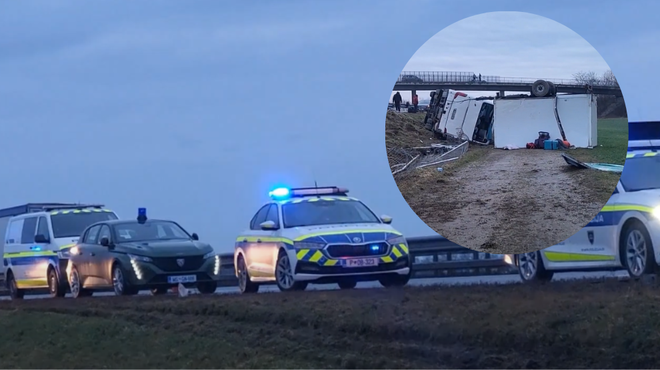 Pomurska avtocesta še vedno zaprta: v prometni nesreči avtobusa trije mrtvi in več ranjenih (foto: Youtube/Vestnik/posnetek zaslona/fotomontaža)