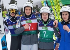 Za prihodnost slovenskih skokov se ni treba bati: mladi orli v Kanadi skočili do novega izjemnega uspeha